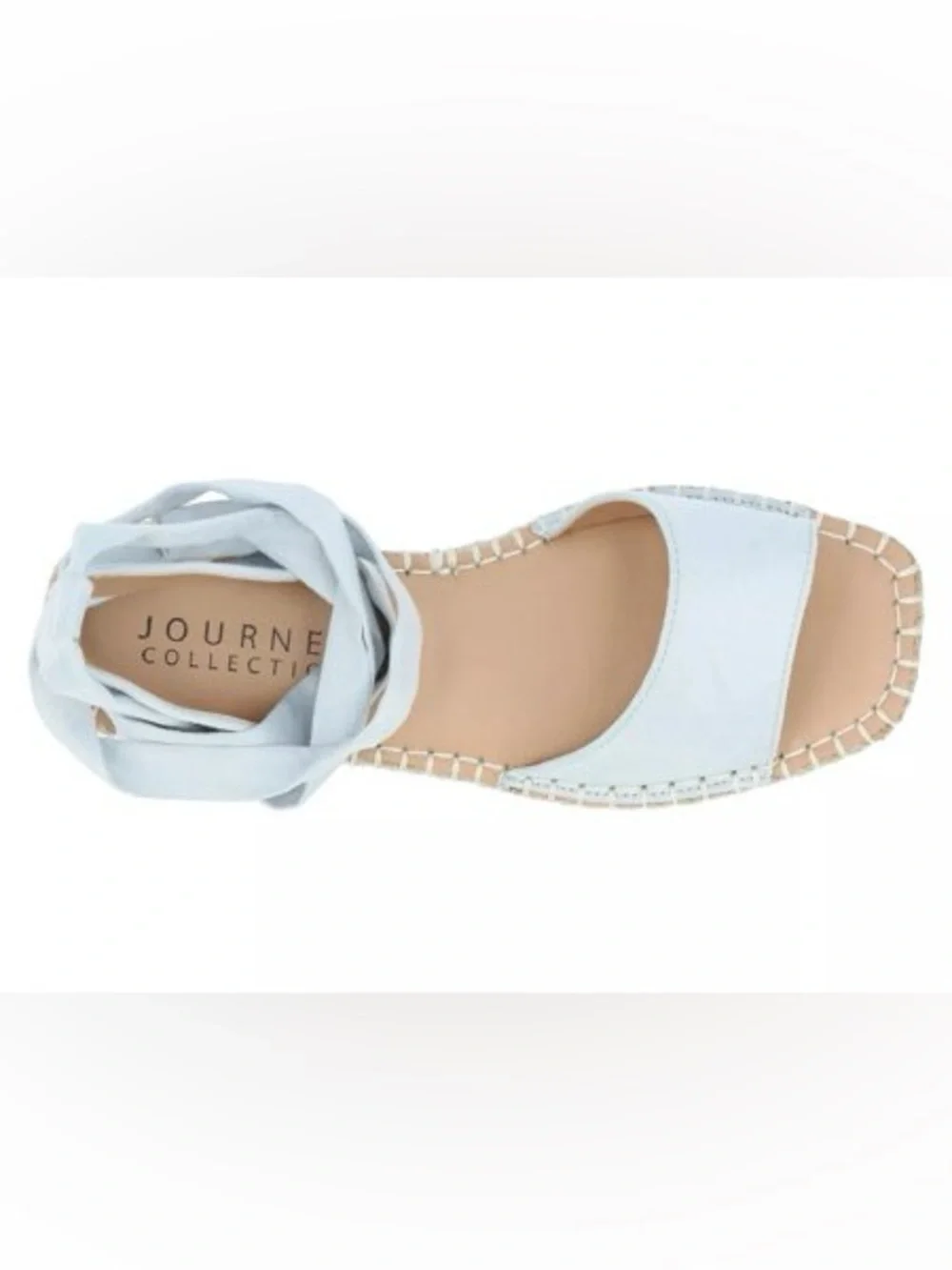 Journee Emelie Espadrille Sandal Light Blue